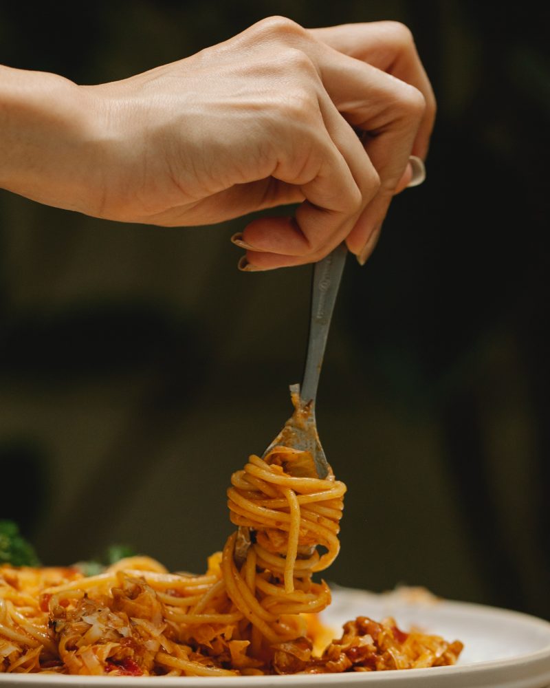 spaghetti on plate